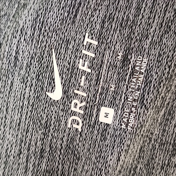 NIKE Dri-Fit Men's Dark Gray Performance Zip-Up Activewear Lightweight Jacket - Picture 5 of 9